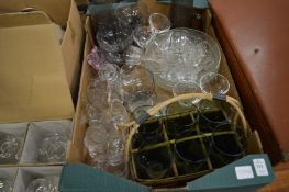 Quantity of glassware.