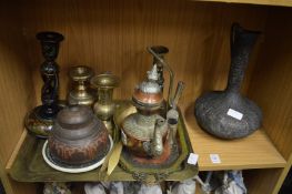 A quantity of Islamic metalware and other collectables.