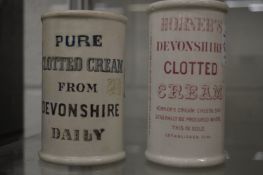 Two Devonshire clotted cream pots.