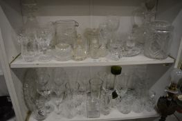 A quantity of glassware.