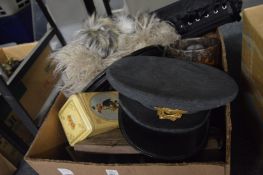 A Canadian Air Force cap and other items.