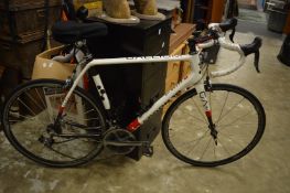 A Gallium Argon 18 professional light weight racing bike.