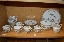 A quantity of Spode floral decorated teaware.