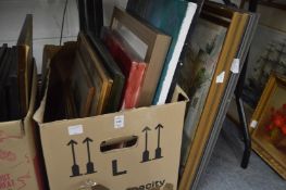 A quantity of paintings and prints etc.