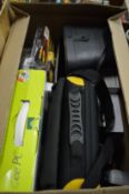 A quantity of electronic games and related items.