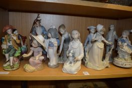 Lladro and other decorative figures.