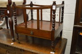 A mahogany Canterbury.