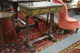 A Regency chinoiserie decorated sewing table.