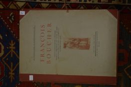 Francois Boucher, a folder containing collection of unframed prints.