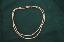 A seed pearl necklace.