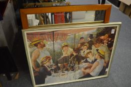 A print and a mirror.