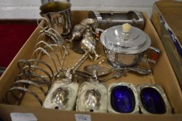 Miscellaneous plated items.