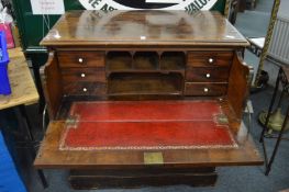 A George III mahogany secretaire chest.