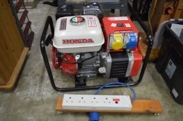 A Honda petrol generator.