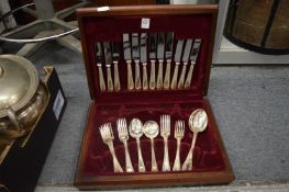 Part canteen of cutlery.