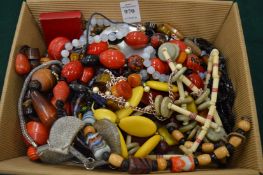 Chunky bead necklaces etc.