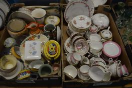 Decorative tea ware and other china.