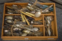 Quantity of plated flatware.