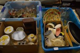 Decorative china and glassware and other items.