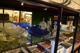 Decorative china and glassware.