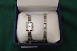 A Rotary ladies wristwatch with matching bracelet.