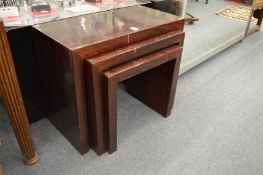 A modern nest of tables.