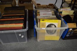 A quantity of classical and other records.