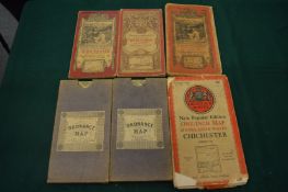 Early Ordnance Survey map of The Straits of Dover and Kent and other maps.