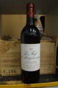 Five bottles of Les Fiels de Lagrange, 1989.