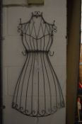 Wire work wall hooks modelled as a lady.
