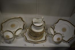 A quantity of gilt decorated tea ware.