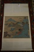 Japanese scroll painting.