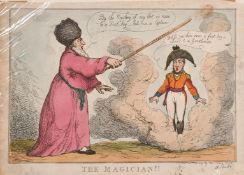 Thomas Rowlandson (1756-1827), 'The Magician !!', hand coloured engraving, plate size 9.5