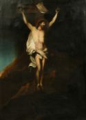 After the Old Master from the Borghese Gallery and Museum, Christ on the cross, oil on canvas, 31.5