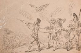 Thomas Rowlandson (1756-1827), Colonel Topham Endeavoring with his Squirt, to Extinguish the