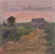 George Weissbort (1928-2013), a group of three unframed oil landscape studies, each around 8.5