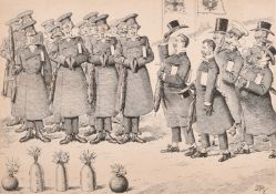 Edward Tennyson Reed (1860-1933), 'The Milleniumsky Review', ink, signed with initials, 9