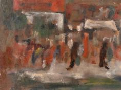 George Weissbort (1928-2013), a collection of five unframed oil studies, mostly landscape, median