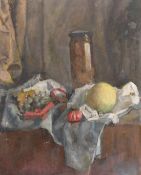 George Weissbort (1928-2013), a group of four unframed oil studies of still life subjects, each