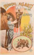 A Louis Galice Lithograph of 'Blanche Allarty et ses Mehards', image size 35.5