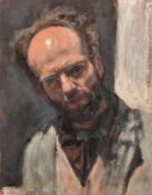 George Weissbort (1928-2013), a group of three unframed oil on board self-portraits, largest 16