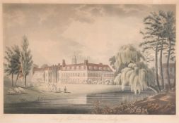 Samuel Alken after W. Noble, 'View of Hall Place School near Bexley Kent', (Cricketing Scene),