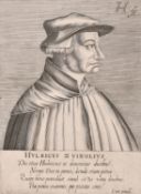 Henricus Hondius I, a set of three unframed portrait engravings, plate size 6.75