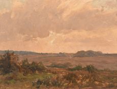 Frederick Golden Short, 'Ocknell Wood (from Stoney Cross)', oil on board, signed, also inscribed