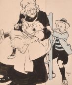 Alfred Leete (Early 20th Century), 'Now What's the Use of Me Trying to Pacify Him if You Will Pull