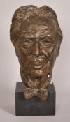 Mid-20th Century English school, a head study of the artist Montague Smyth (1863-1965), plaster with
