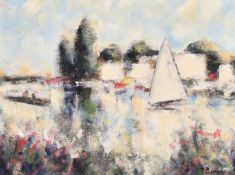 Paul Beauvais (b. 1966), 'The Sailing Boat', oil on board, 12