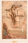 Salvador Dali (1904-1989), 'Crucifixion', gilt resin, edition 64/299, 13