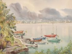 P. M. Pearce (20th Century), a collection of three watercolours, signed, each around 10