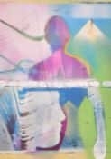 Jobo (b. 1950), 'The Music Changed Me', a surrealist composition, acrylic, signed, 11.5